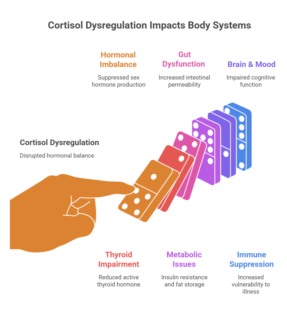 Cortisol Dysregulation Impacts Body Systems